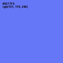 #6577F6 - Moody Blue Color Image