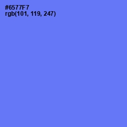 #6577F7 - Moody Blue Color Image