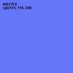 #6577F8 - Royal Blue Color Image