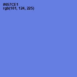 #657CE1 - Moody Blue Color Image