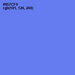 #657CF0 - Moody Blue Color Image