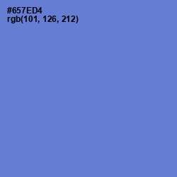 #657ED4 - Moody Blue Color Image