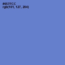 #657FCC - Moody Blue Color Image