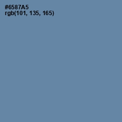 #6587A5 - Bermuda Gray Color Image