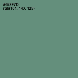 #658F7D - Viridian Green Color Image