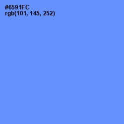 #6591FC - Cornflower Blue Color Image