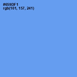 #659DF1 - Cornflower Blue Color Image