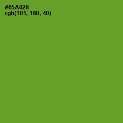 #65A028 - Olive Drab Color Image