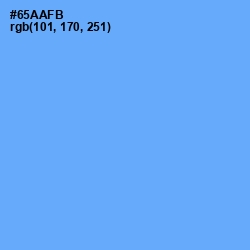 #65AAFB - Cornflower Blue Color Image