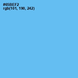 #65BEF2 - Picton Blue Color Image
