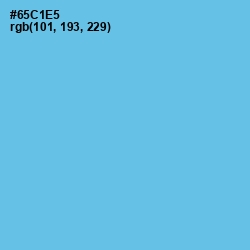 #65C1E5 - Turquoise Blue Color Image