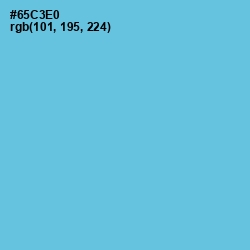 #65C3E0 - Turquoise Blue Color Image