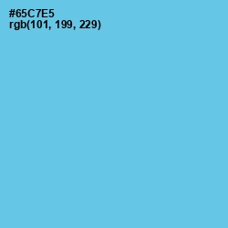 #65C7E5 - Turquoise Blue Color Image