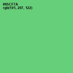 #65CF7A - Pastel Green Color Image