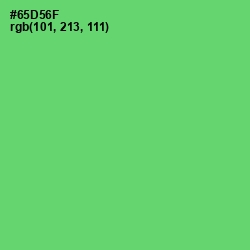 #65D56F - Pastel Green Color Image