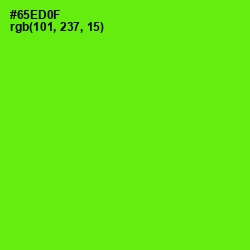 #65ED0F - Bright Green Color Image