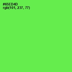 #65ED4D - Screamin' Green Color Image