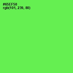 #65EF50 - Screamin' Green Color Image