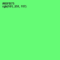 #65FB75 - Screamin' Green Color Image