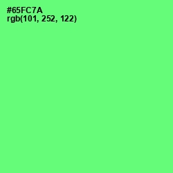 #65FC7A - Screamin' Green Color Image