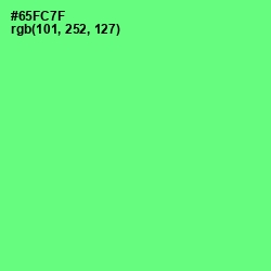#65FC7F - Screamin' Green Color Image