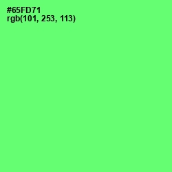 #65FD71 - Screamin' Green Color Image