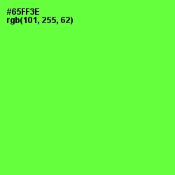 #65FF3E - Bright Green Color Image