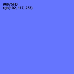 #6675FD - Royal Blue Color Image