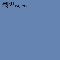 #6684B1 - Bermuda Gray Color Image