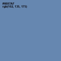 #6687AF - Bermuda Gray Color Image