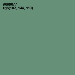 #669077 - Viridian Green Color Image
