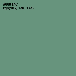 #66947C - Viridian Green Color Image