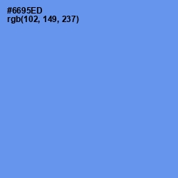 #6695ED - Cornflower Blue Color Image