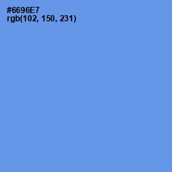 #6696E7 - Cornflower Blue Color Image