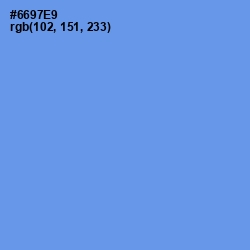 #6697E9 - Cornflower Blue Color Image