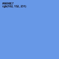 #6698E7 - Cornflower Blue Color Image