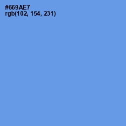 #669AE7 - Cornflower Blue Color Image