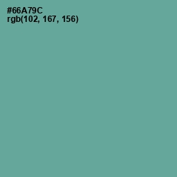 #66A79C - Sea Nymph Color Image