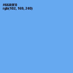 #66A9F0 - Cornflower Blue Color Image