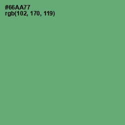 #66AA77 - Fern Color Image