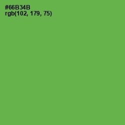 #66B34B - Asparagus Color Image