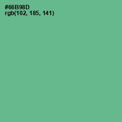 #66B98D - Silver Tree Color Image