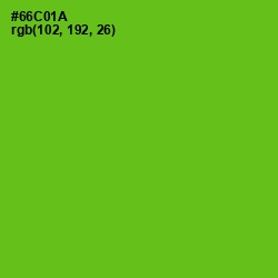 #66C01A - Bright Green Color Image