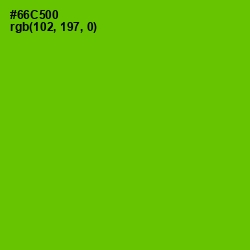 #66C500 - Bright Green Color Image