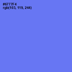 #6777F4 - Moody Blue Color Image