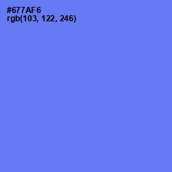 #677AF6 - Moody Blue Color Image
