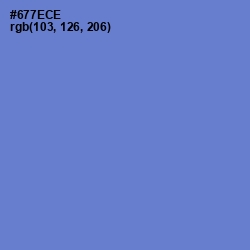 #677ECE - Moody Blue Color Image