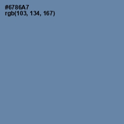 #6786A7 - Bermuda Gray Color Image