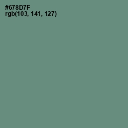 #678D7F - Viridian Green Color Image