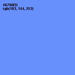 #6790FD - Cornflower Blue Color Image